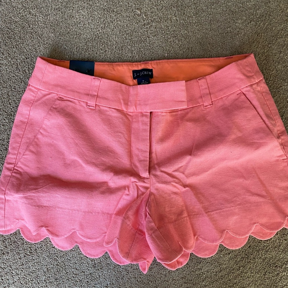 J. Crew Factory Scalloped Shorts